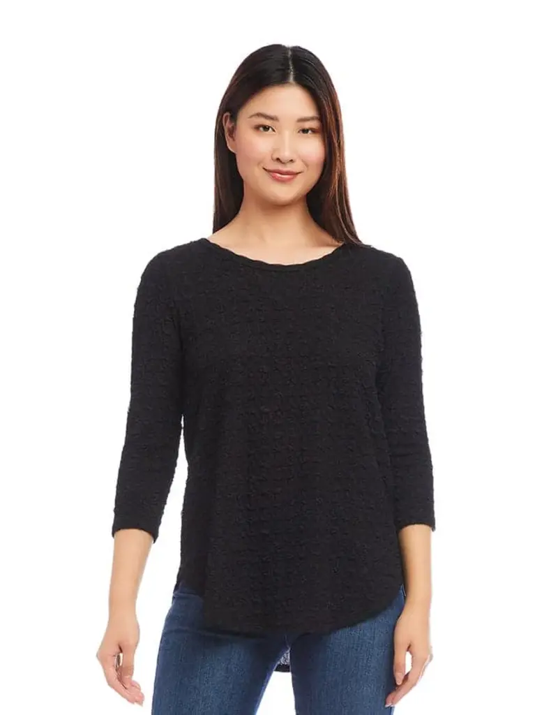 Karen Kane 3/4 Sleeve Shirttail Top