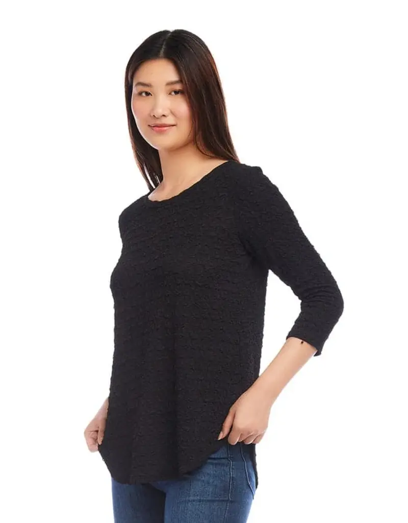 Karen Kane 3/4 Sleeve Shirttail Top