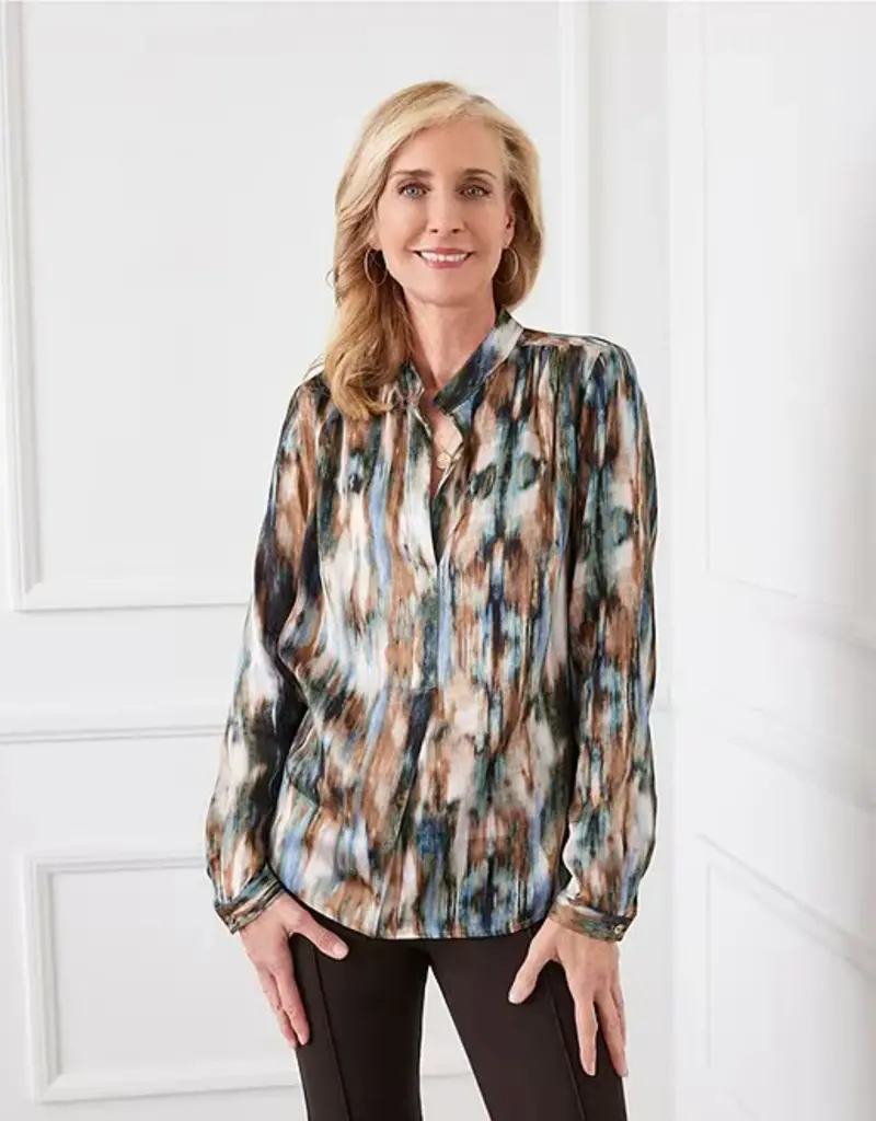 Karen Kane Long Sleeve Placket Top