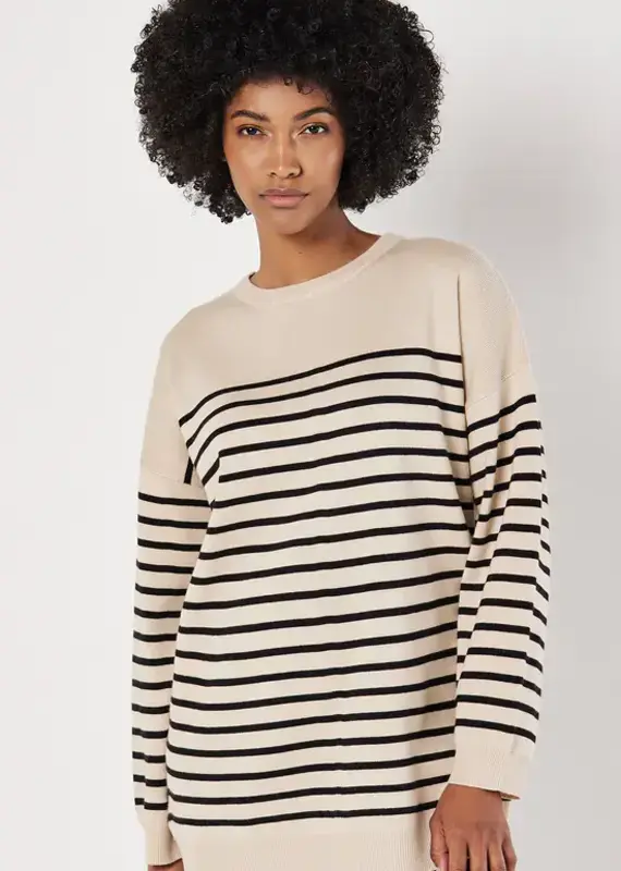 Apricot Stripe Sweater