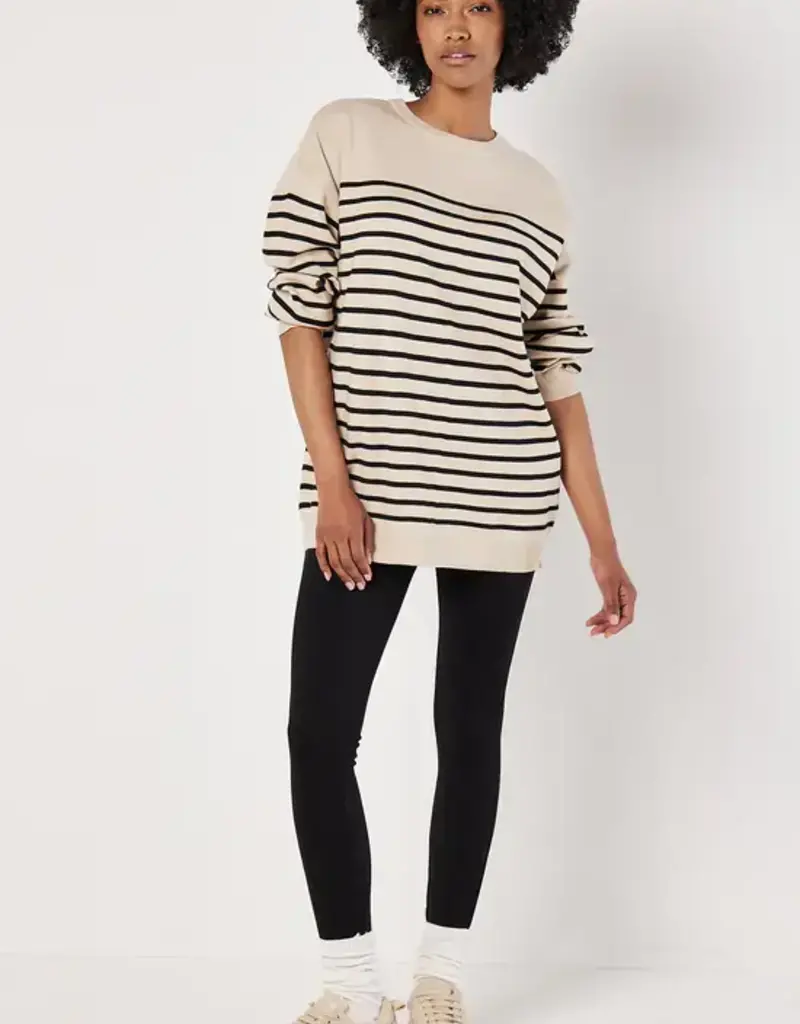 Apricot Stripe Sweater