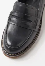 Django & Juliette Ghazia Black Leather Loafers