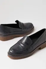 Django & Juliette Ghazia Black Leather Loafers