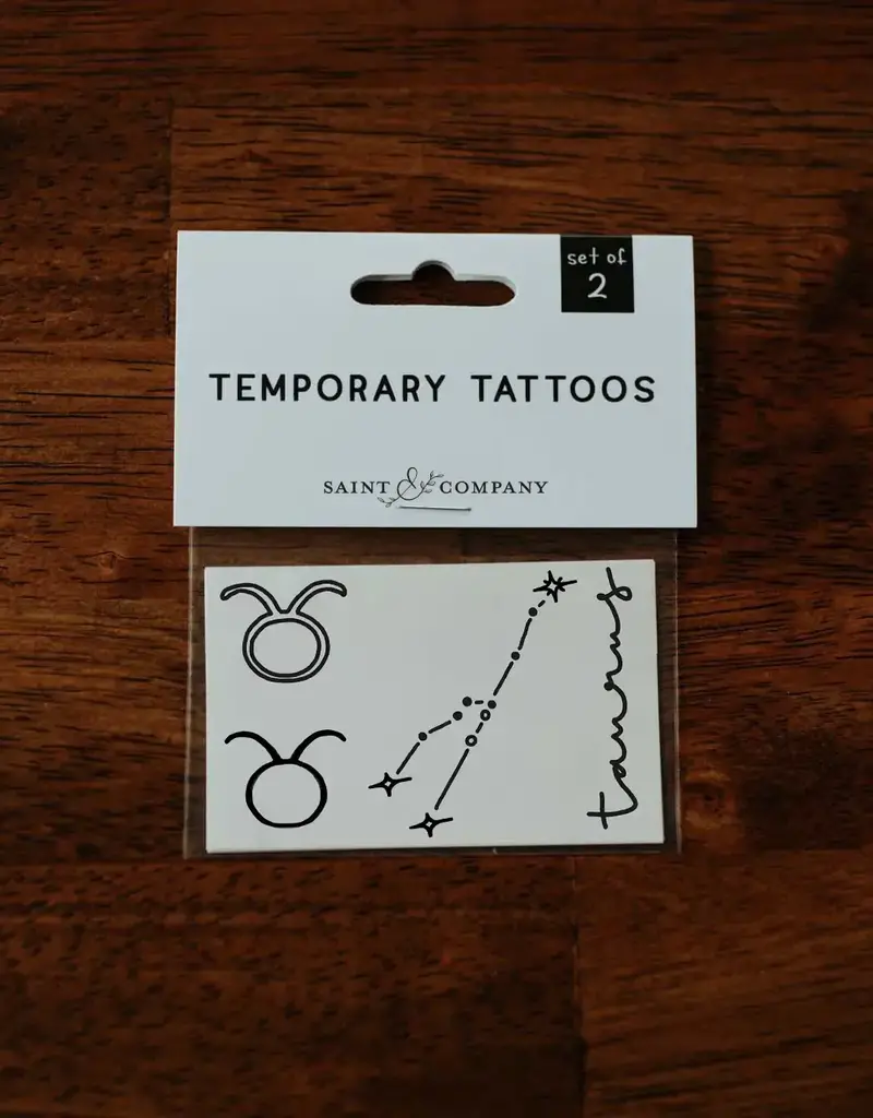 Saint & Company Zodiac Collection Temporary Tattoos