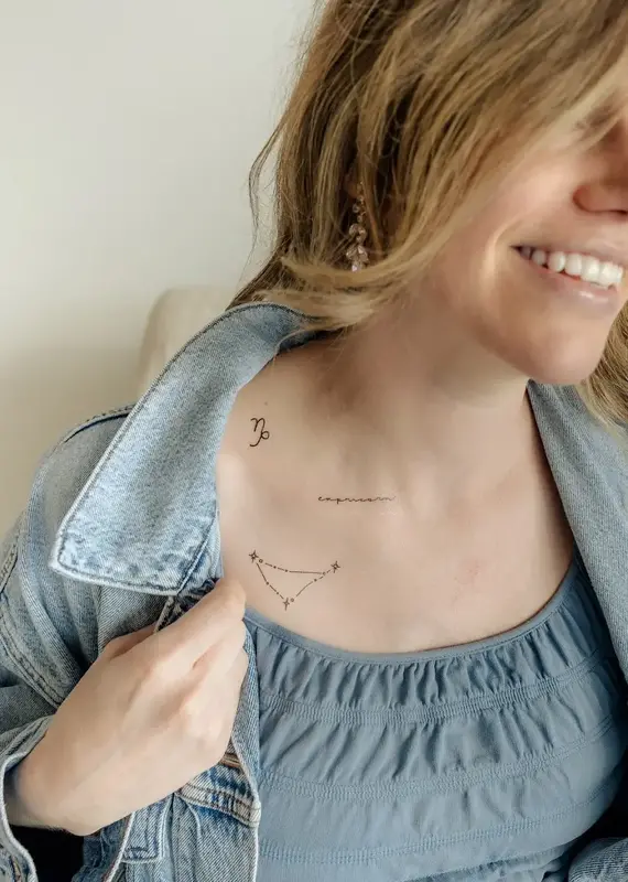 Saint & Company Zodiac Collection Temporary Tattoos