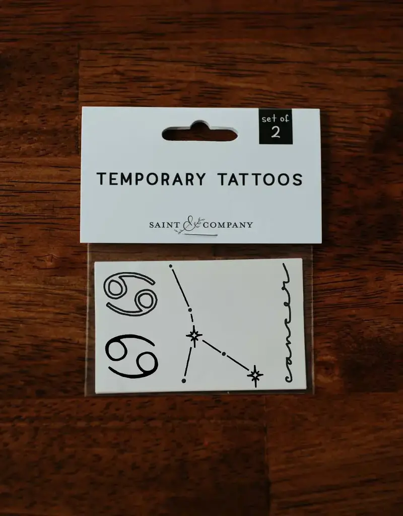 Saint & Company Zodiac Collection Temporary Tattoos