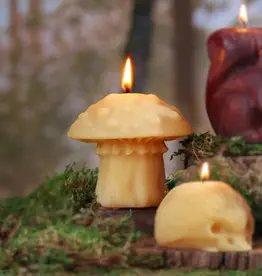 Big Dipper Wax Works Beeswax Amanita Mushroom Candle