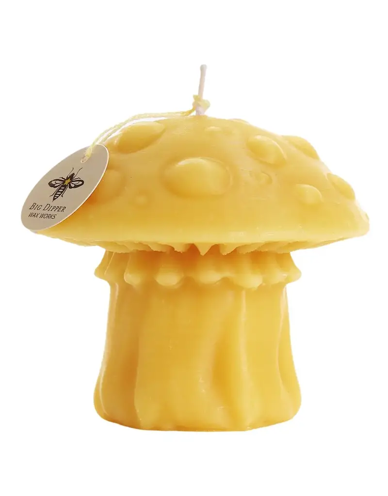 Big Dipper Wax Works Beeswax Amanita Mushroom Candle