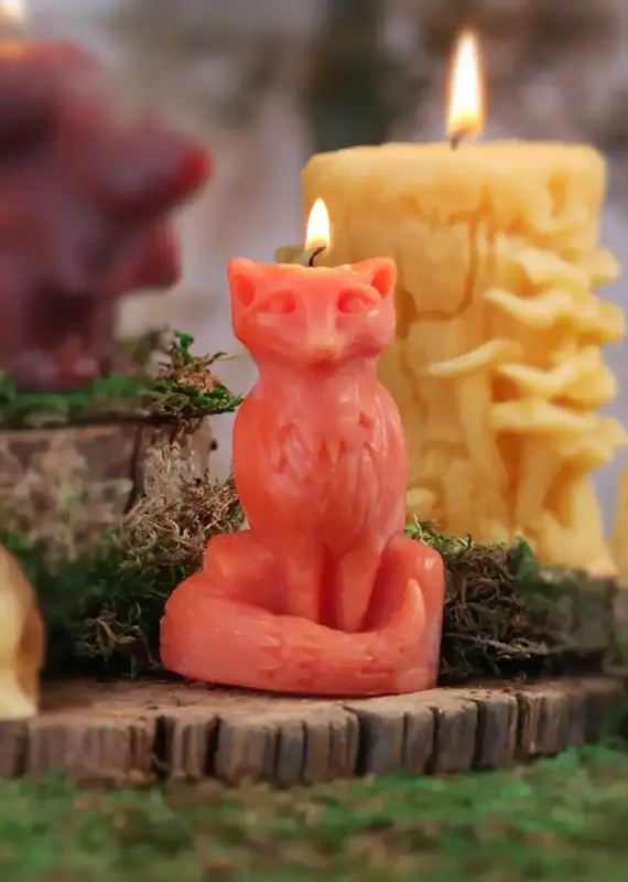 Big Dipper Wax Works Beeswax Fox Candle