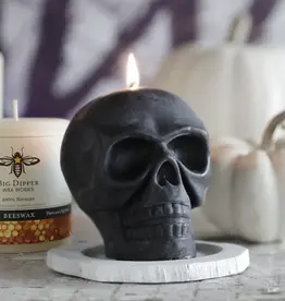 Big Dipper Wax Works Beeswax Black Skull Candle