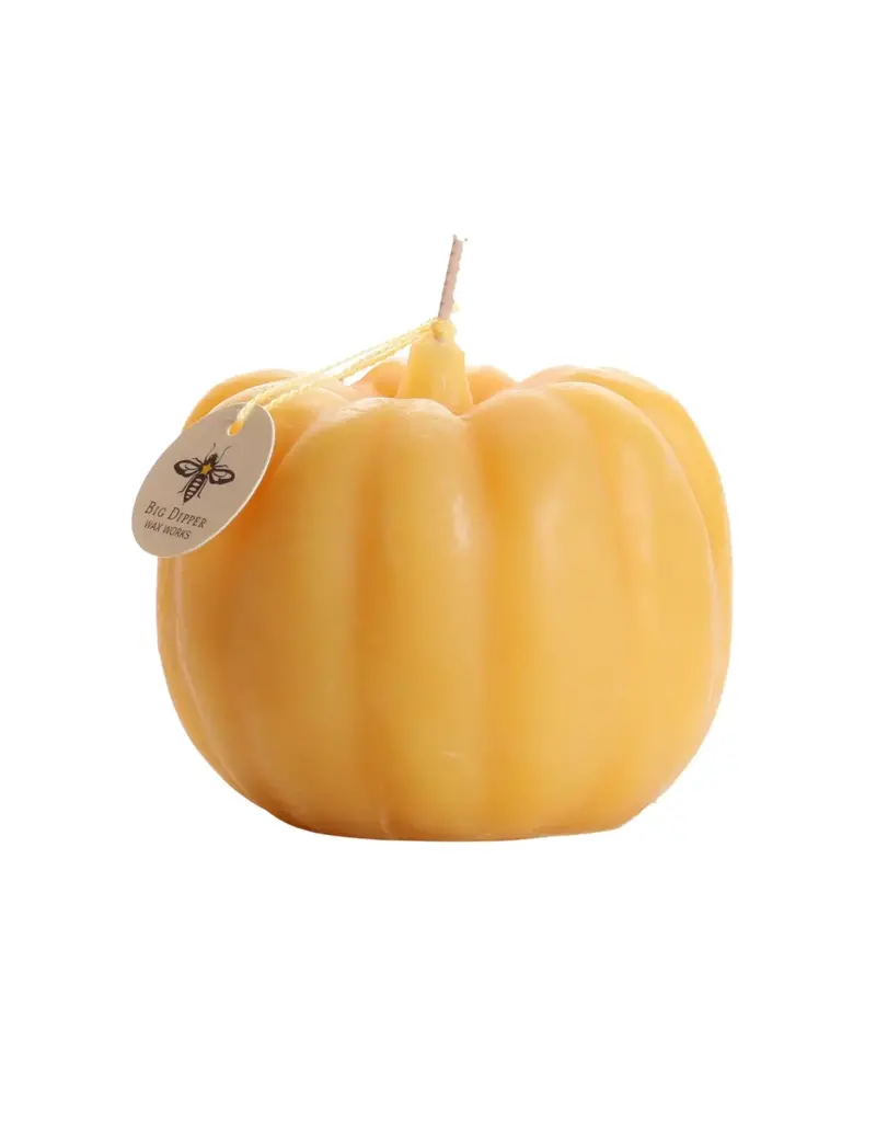 Big Dipper Wax Works Large Beeswax Pumpkin Candle
