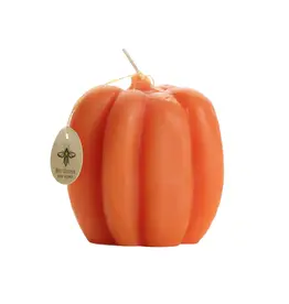 Big Dipper Wax Works Medium Beeswax Pumpkin Candle
