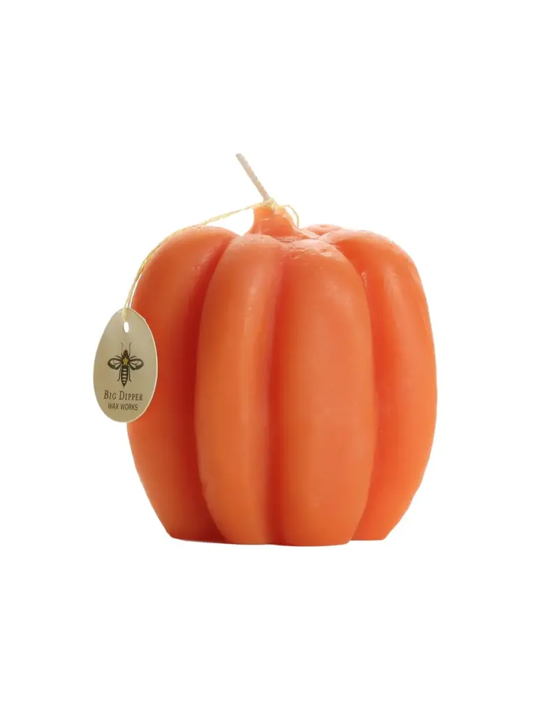 Big Dipper Wax Works Medium Beeswax Pumpkin Candle