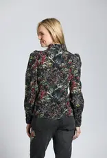 APNY Puff Sleeve Blouse With Ruched Detail