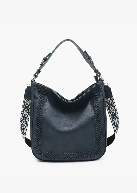 Jen & Co. Aris Small Vegan Hobo Crossbody Purse