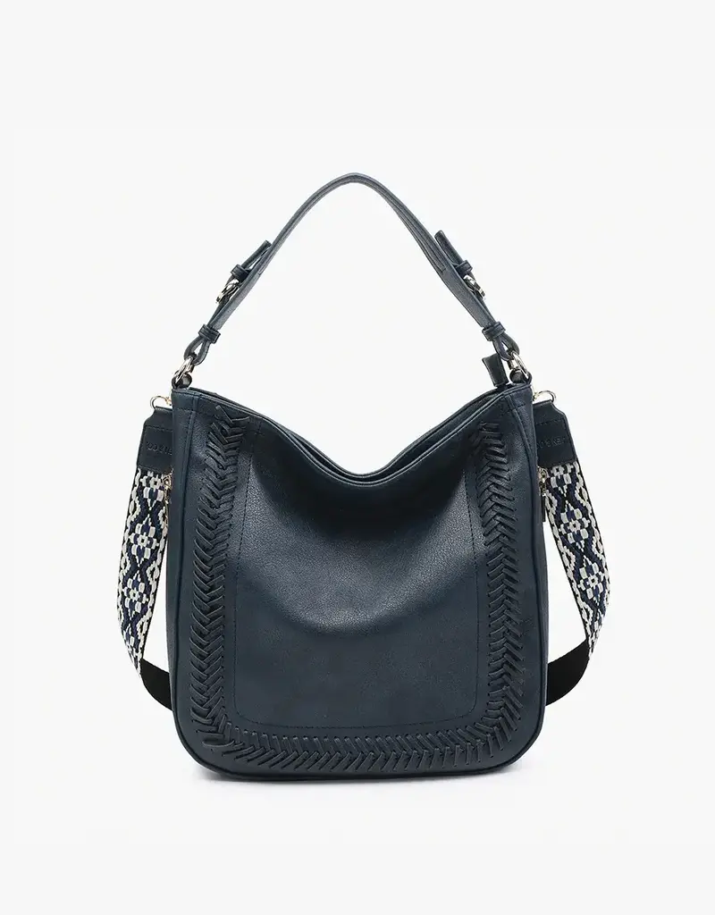 Jen & Co. Aris Small Vegan Hobo Crossbody Purse