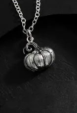 Nina Designs Sterling Silver 18 Inch Pumpkin Charm Necklace