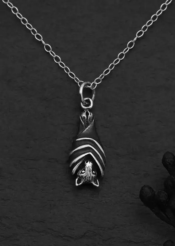 Nina Designs 18 Inch Hanging Bat Necklace