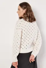 Apricot Chunky Pointelle Sweater