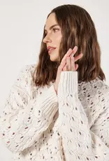 Apricot Chunky Pointelle Sweater