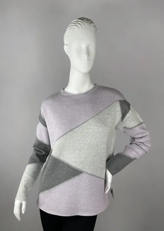 Elle Elle Geo Block Sweater