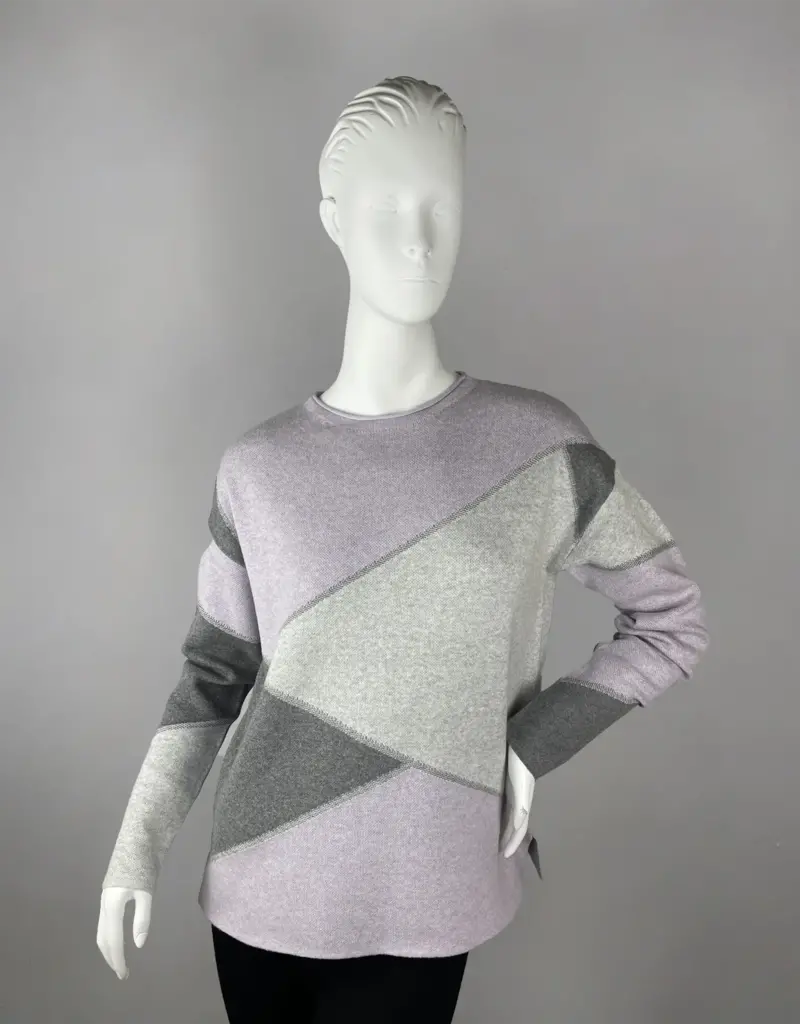 Elle Elle Geo Block Sweater