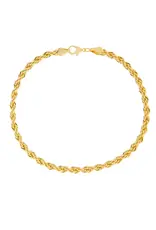 Marlyn Schiff Gold-Plated Rope Chain Anklet