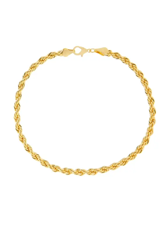 Marlyn Schiff Gold-Plated Rope Chain Anklet