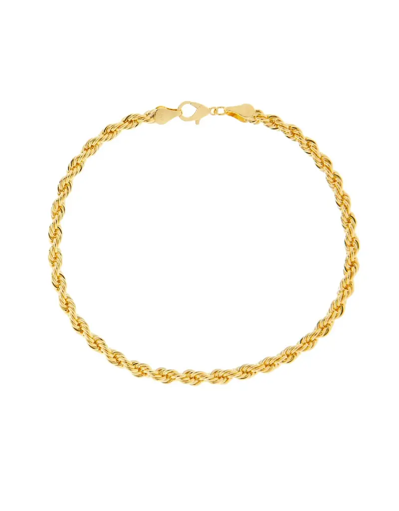 Marlyn Schiff Gold-Plated Rope Chain Anklet