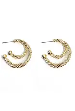 Marlyn Schiff Layer Mesh Post Hoop Earrings