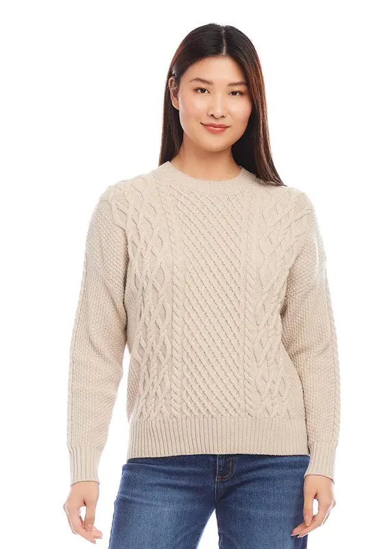 Karen Kane Cable Knit Sweater