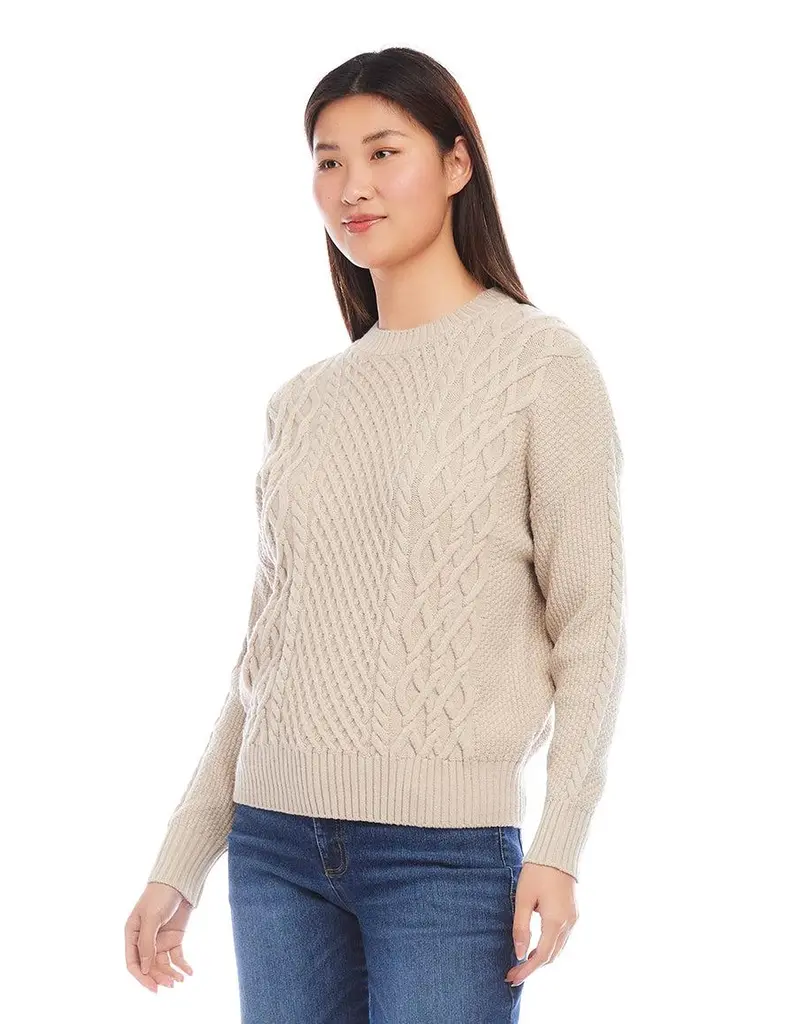 Karen Kane Cable Knit Sweater
