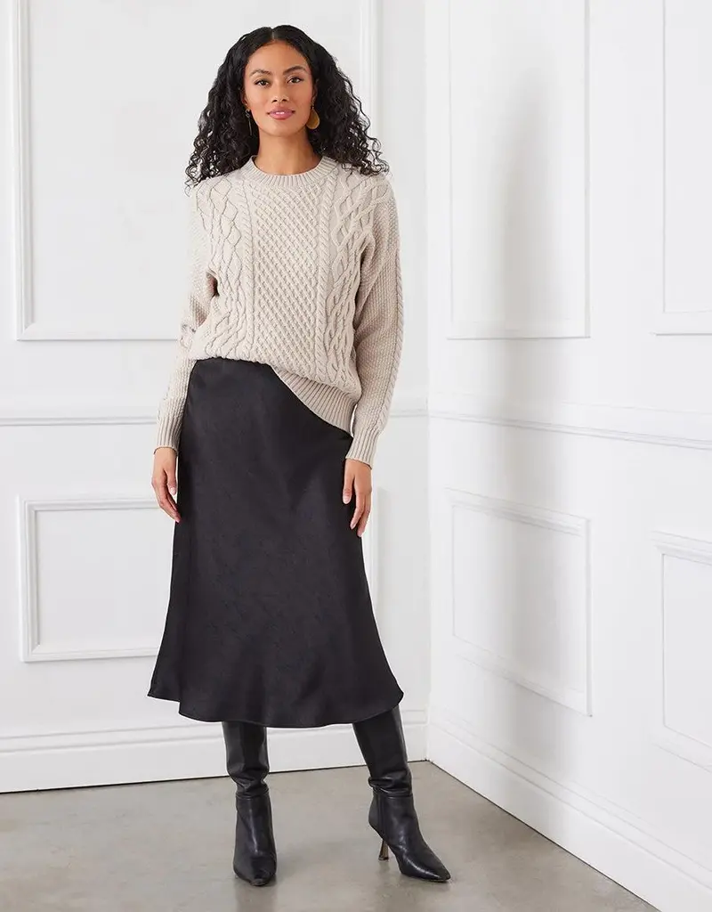 Karen Kane Cable Knit Sweater