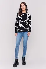 Charlie B Jacquard Ottoman Cotton Sweater