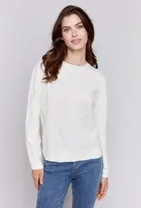 Charlie B Embroidered Round Hem Sweater