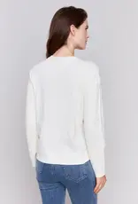 Charlie B Embroidered Round Hem Sweater