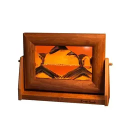 Exotic Sands Alder Wood Moving Sand Art Picture