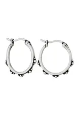Tiger Mountain Wyoming Sterling Silver Hoop Earrings