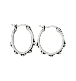 Tiger Mountain Wyoming Sterling Silver Hoop Earrings