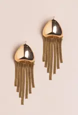 Nakamol Chicago Gold Squid Fringe Earrings