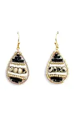 Nakamol Chicago Beaded Stripe Drop Earrings