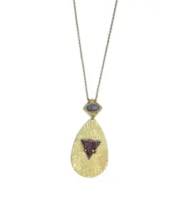 Nakamol Chicago Large Triangle Teardrop Necklace