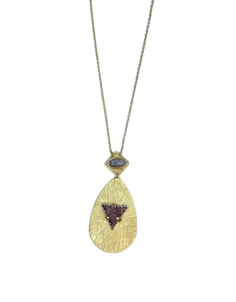 Nakamol Chicago Large Triangle Teardrop Necklace