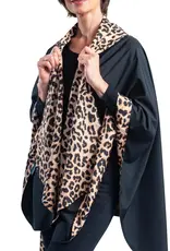 RainCaper Black and Leopard Rain & Travel Cape