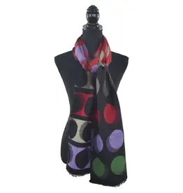 Dupatta Designs Abacus Colorblock Dot Scarf
