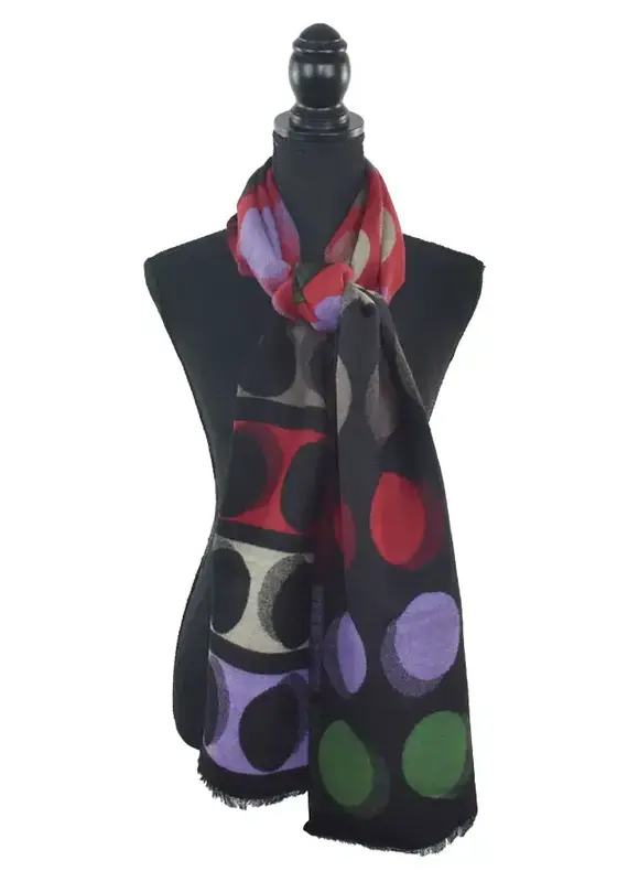 Dupatta Designs Abacus Colorblock Dot Scarf