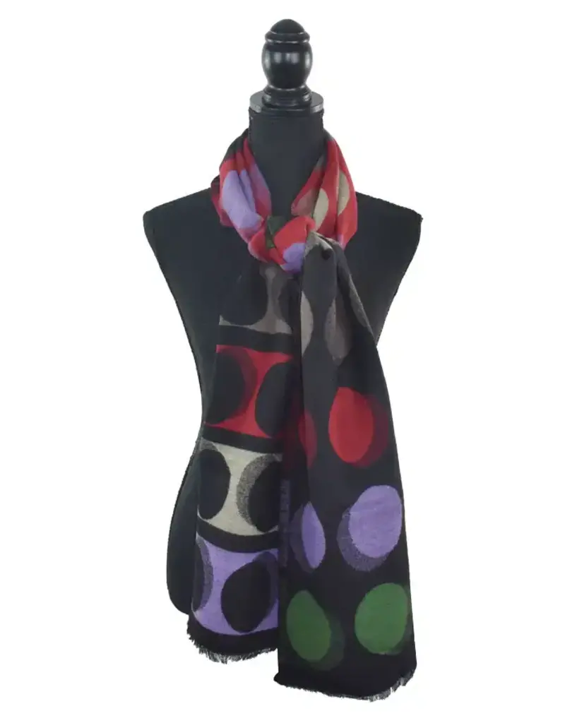 Dupatta Designs Abacus Colorblock Dot Scarf