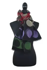 Dupatta Designs Abacus Colorblock Dot Scarf