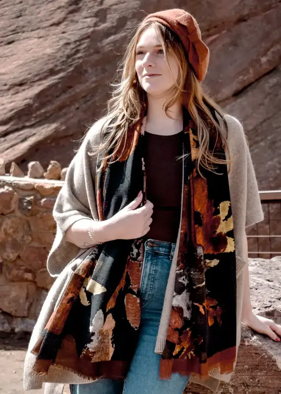Dupatta Designs November Rain Autumnal Scarf