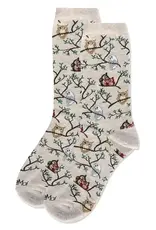 Infinity Classics Owl Bamboo Blend Crew Socks